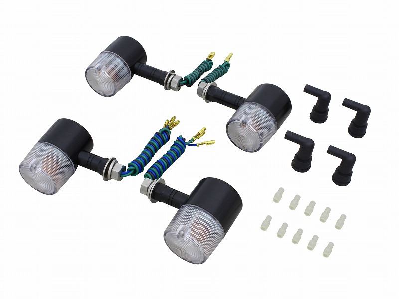 Middle Machine Indicators Semi-Universal Set Black/Orange Double Bulb/71 Type