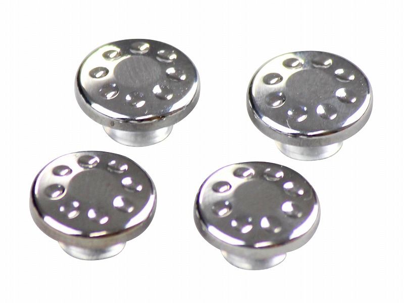 000 M6 Cap Bolt Covers, 4pcs (Plated)