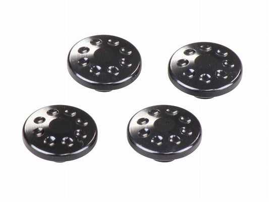 M8 cap bolt covers, 4 pcs (black)
