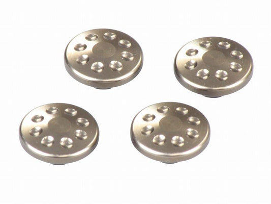 M8 Hex Socket Head Cap Screw Covers, 4 pcs (Titanium)