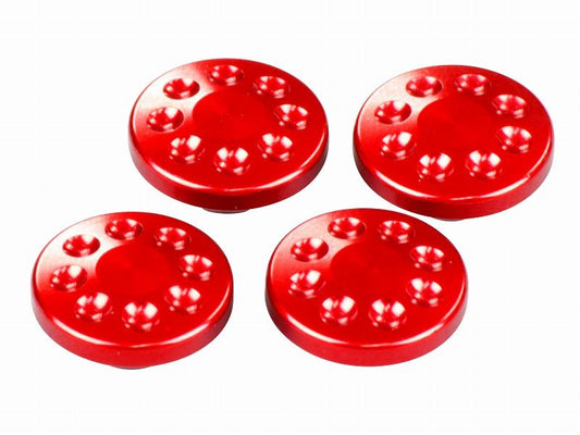 M10 Cap Bolt Covers 4pcs (Red)