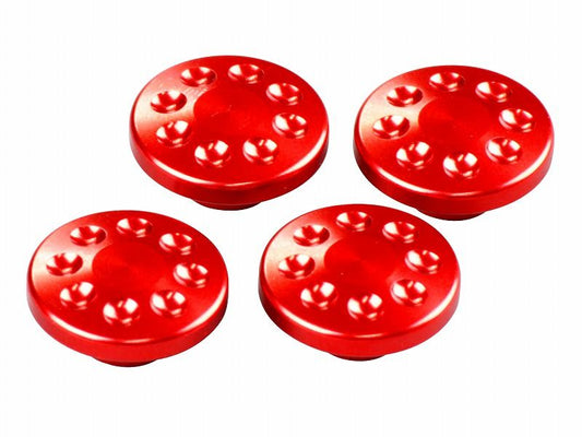 M10 Cap Bolt Cover, 4 pcs (Deep Orange)