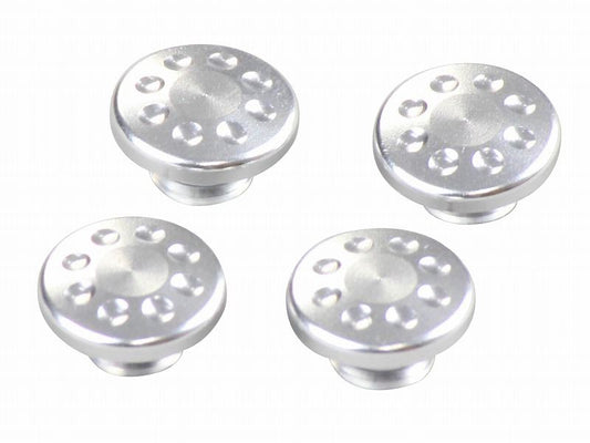M6 Cap Bolt Covers, 4pcs (Silver)