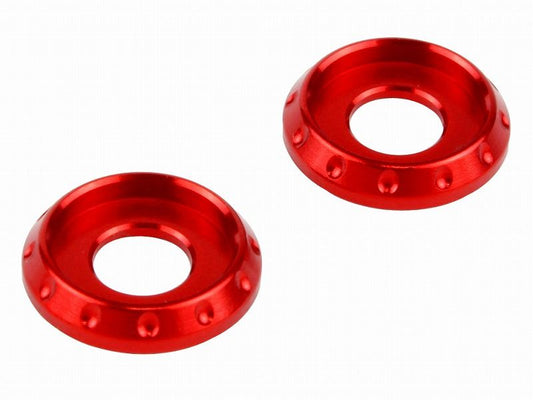 NASA Machined Washers M6 2pcs/set RED