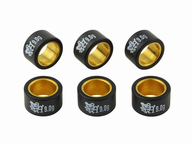 PERFORMANCE ウェイトローラー 20×12mm ヤマハタイプ 9.0g 6個入り CYGNUS X シグナスX/CYGNUS X SR シグナスX SR