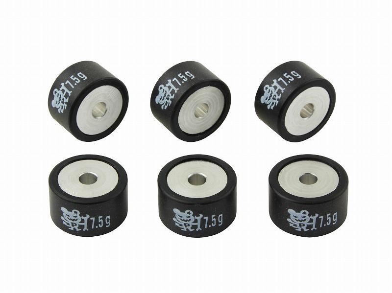 PERFORMANCE ウェイトローラー 20×12mm ヤマハタイプ 7.5g 6個入り CYGNUS X シグナスX/CYGNUS X SR シグナスX SR