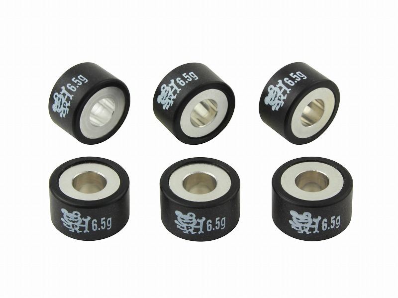 PERFORMANCE ウェイトローラー 20×12mm ヤマハタイプ 6.5g 6個入り CYGNUS X シグナスX/CYGNUS X SR シグナスX SR