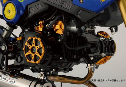 アルミマシンドクラッチカバープロテクター シルバー GROM グロム/MSX125