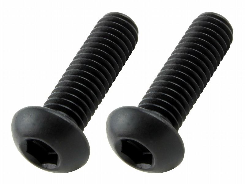 ボタンキャップボルト M6X20 ブラック 2pcs/Set