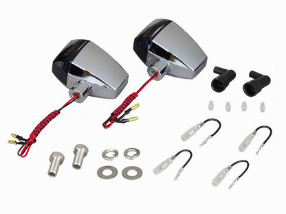 0 ZR Type LED Winker Standard Lens Diamond Cut Single Specification 2-piece Set Plated Body/Smoked Lens