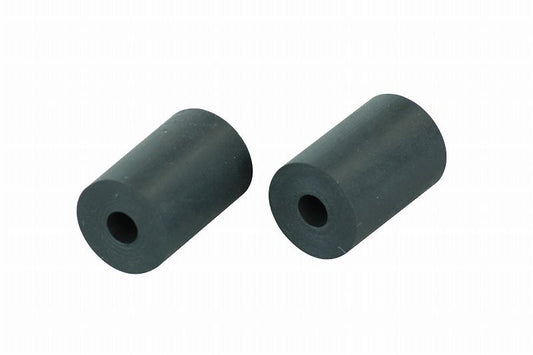Solid Bar Ends, Rubber L, 17xL25, 2pcs