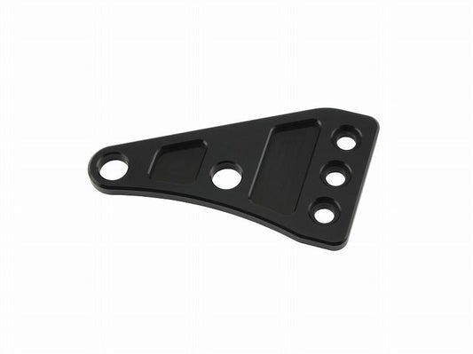 Machined Headlight Stay Plate Left, Black