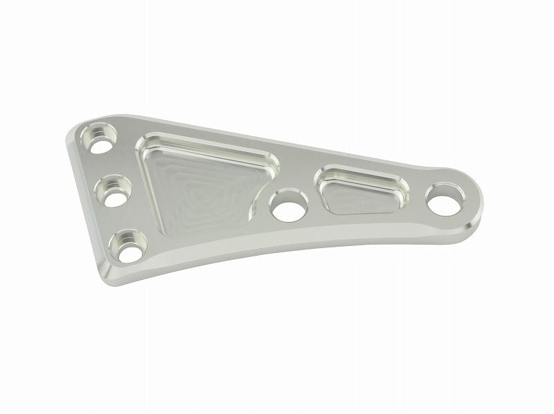 Machine long headlight stay plate for right, silver
