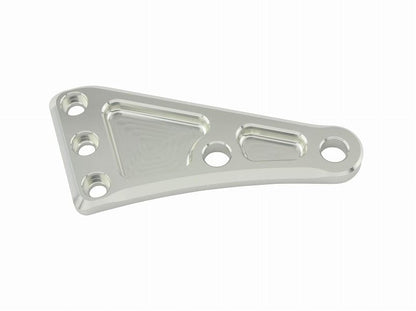 Machine long headlight stay plate for right, silver