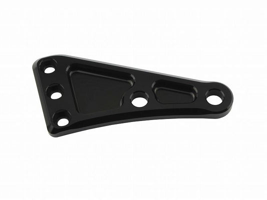 Machined Long Headlight Stay Plate for Right, Black