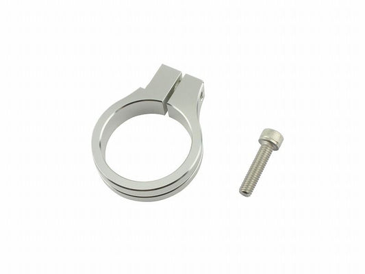 Machined Dry-Tight Stay Clamp Circle 39mm 1 pc. Silver
