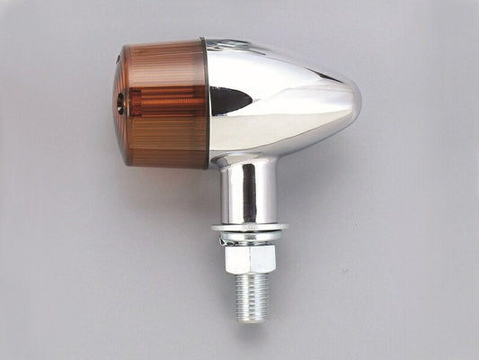 バルブタイプ ウインカーセット クラシカルシリーズ砲弾タイプ メッキボディ/オレンジレンズ SR400/SR500