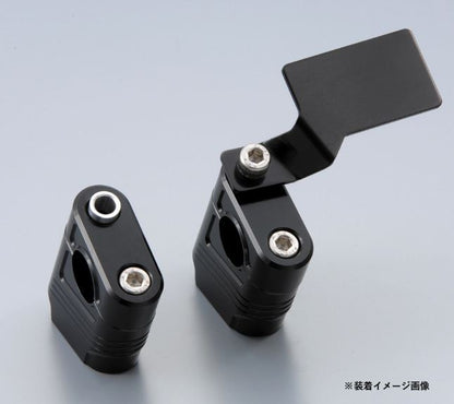ブラケットスペ-サー (8.6x12.4x10t) ブラック 2pcs