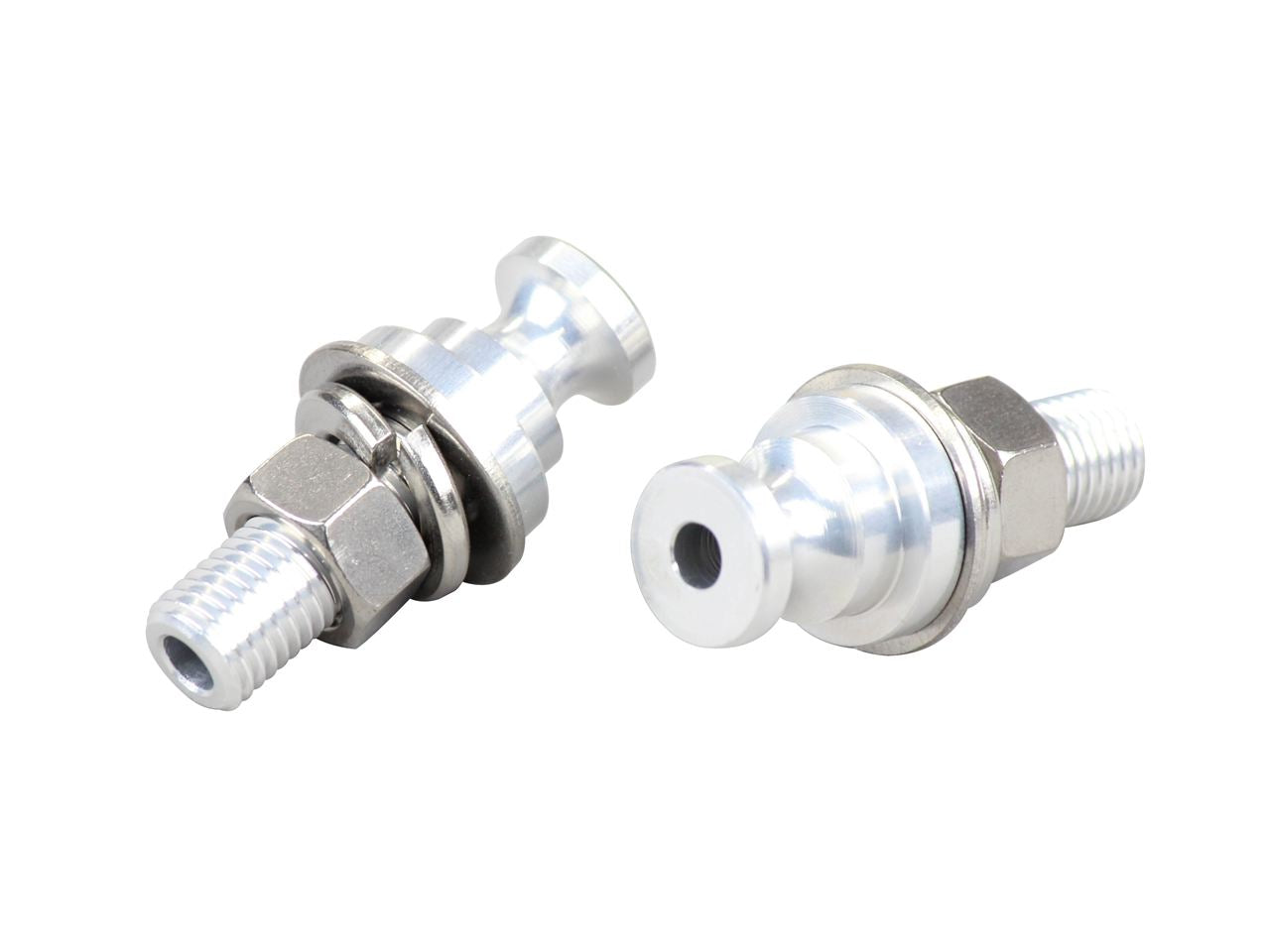 Aluminum Mega Short Blinker Stay M10x25 (2pcs) Silver