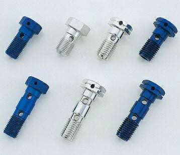 GOODRIDGE用バンジョーボルト アルミガスケット付 P-1.00 シングル ブラック