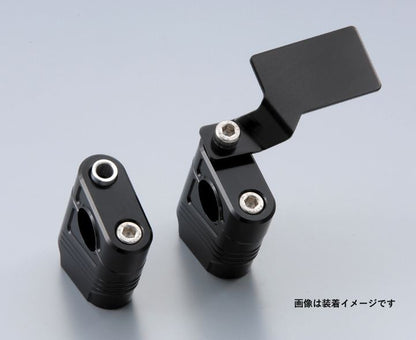 ブラケットスペ-サー (8.6x12.4x12t) ブラック 2pcs
