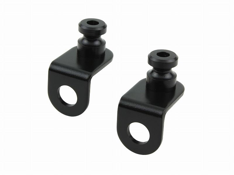 Front Blinker Stay Base (2 pcs) - Black/Steel - FTR223/CB223S