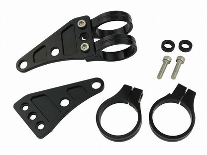 マシンドヘッドライトステー 2サークルクランプタイプ 41mm ブラック