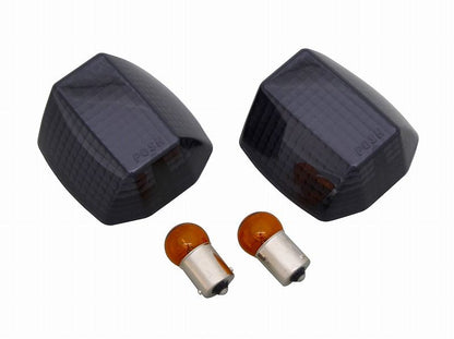 ウインカーレンズユニット シングル球 12V23W オレンジシングル球付属 スモークレンズ ZRX400/ZRX1100/ZRX1200R/GPZ900R