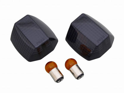 Winker Lens Unit, Smoke Lens, Double Bulb 12V23W/8W, Orange Double Bulb Included for ZRX400/ZRX1100/ZRX1200/GPZ900R