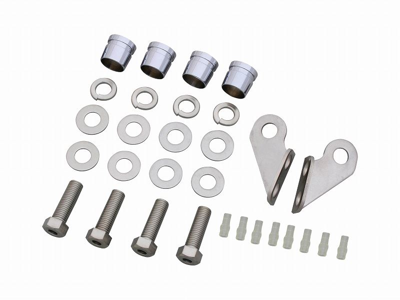 ボルトオンフィッティングブラケットセット メッキ TW200/TW200E/TW225