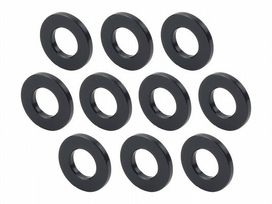 メカニックユース ユニバーサルカラーセット 内径8mm 外径16.5mm 厚さt=2mm 10個入り ブラック