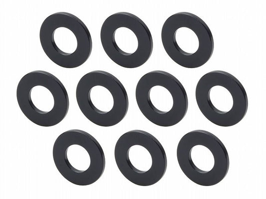 メカニックユース ユニバーサルカラーセット ブラック 内径10mm 外径21.6mm 厚さt=2mm 10個入り
