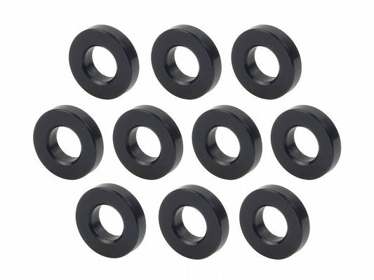 メカニックユース ユニバーサルカラーセット 内径6mm 外径12.6mm 厚さt=3mm 10個入り ブラック