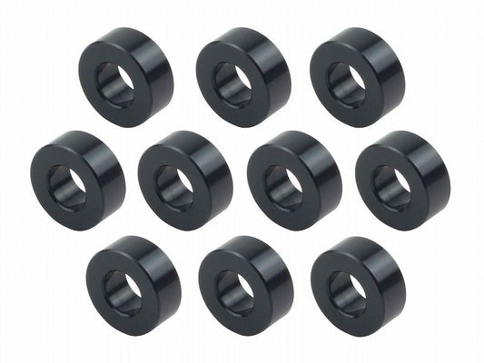 メカニックユース ユニバーサルカラーセット 内径6mm 外径12.6mm 厚さt=5mm 10個入り ブラック