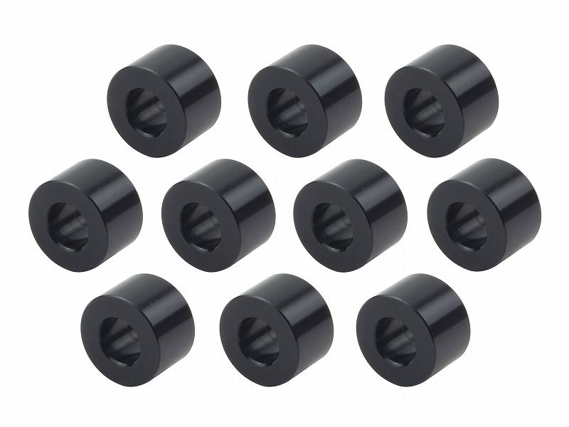 メカニックユース ユニバーサルカラーセット 内径6mm 外径12.6mm 厚さt=8mm 10個入り ブラック