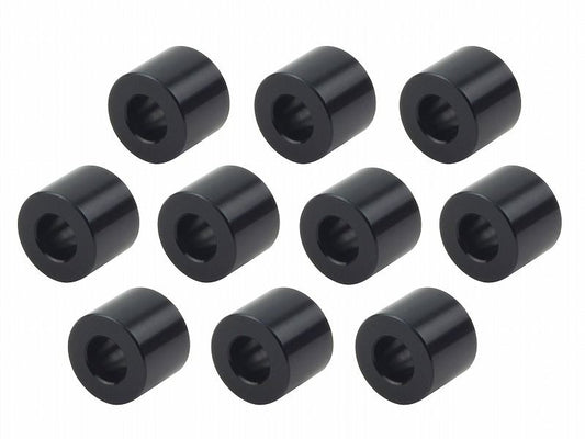 メカニックユース ユニバーサルカラーセット 内径6mm 外径12.6mm 厚さt=1mm 10個入り ブラック
