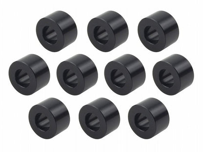 メカニックユース ユニバーサルカラーセット ブラック 内径8mm 外径16.5mm 厚さt=10mm 10個入り