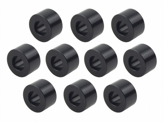 メカニックユース ユニバーサルカラーセット ブラック 内径8mm 外径16.5mm 厚さt=10mm 10個入り