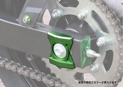チェーンアジャスタープレート ブルー NINJA250 ニンジャ250/Z250