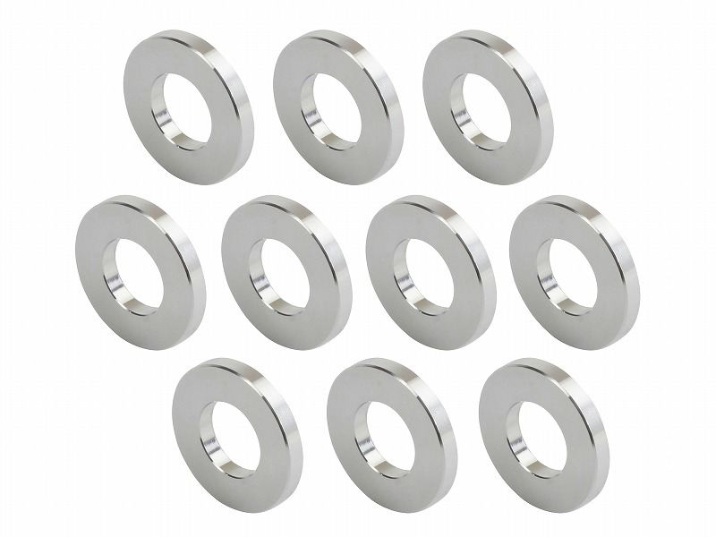 メカニックユース ユニバーサルカラーセット 内径10mm 外径21.6mm 厚さt=3mm 10個入り