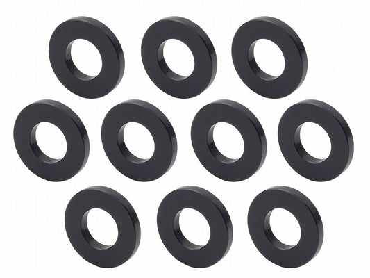 メカニックユース ユニバーサルカラーセット ブラック 内径10mm 外径21.6mm 厚さt=3mm 10個入り