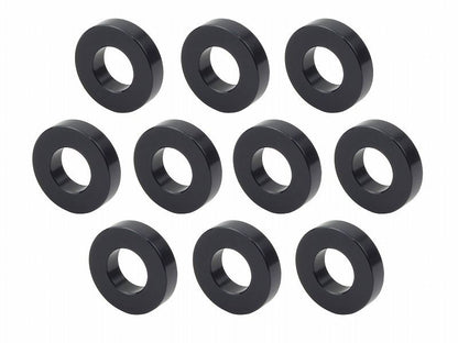 メカニックユース ユニバーサルカラーセット 内径10mm 外径21.6mm 厚さt=5mm 10個入り ブラック