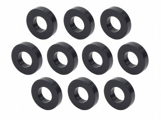 メカニックユース ユニバーサルカラーセット 内径10mm 外径21.6mm 厚さt=5mm 10個入り ブラック