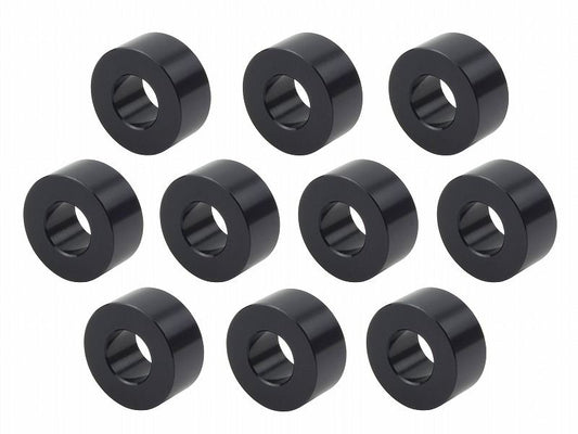 メカニックユース ユニバーサルカラーセット 内径10mm 外径21.6mm 厚さt=10mm 10個入り ブラック