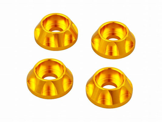 NASAタイプキャップホルダー M6用 4個入り ゴールド