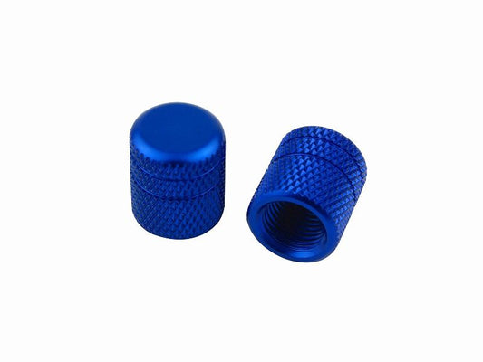 Aluminum-Colored Air Valve Cap (BLUE) pr.