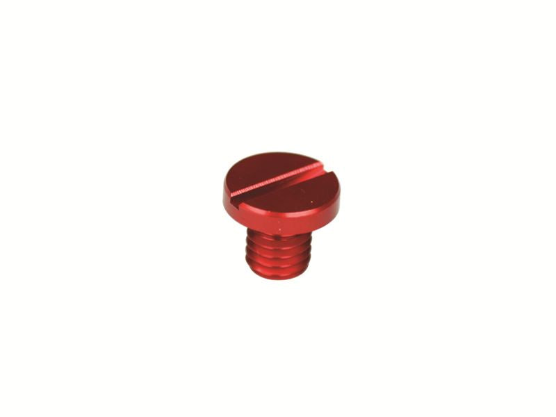 アルミカラードM8 ミラーアナウメキャップ (RED)