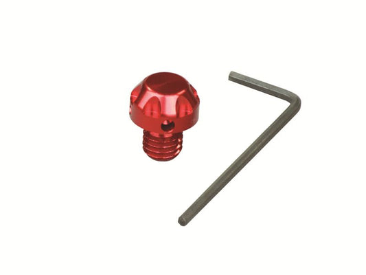 NASA Type M8 Mirror Hole Cover Cap (Red)