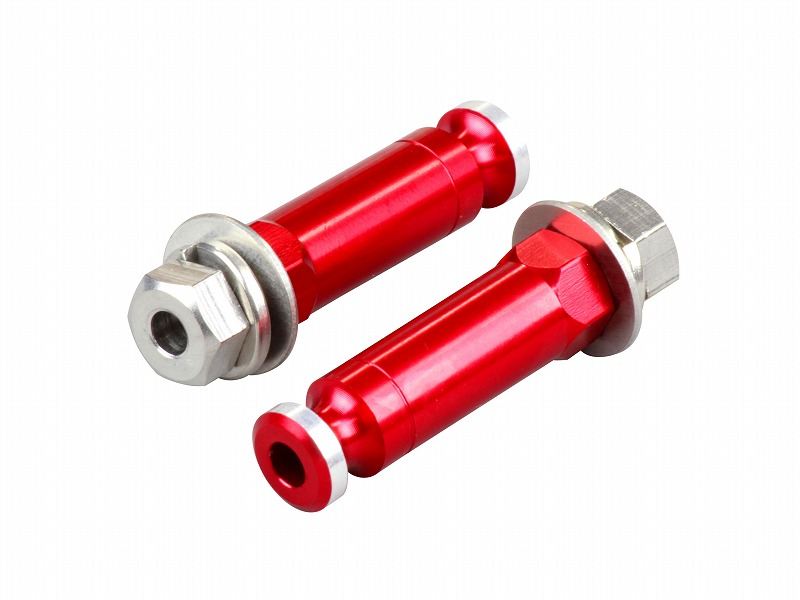 10mmロングカラーウインカーステー M10×30mmボルト付 2本入り レッド
