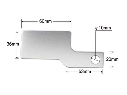 Temp Meter Stay Straight (LEFT) SILVER